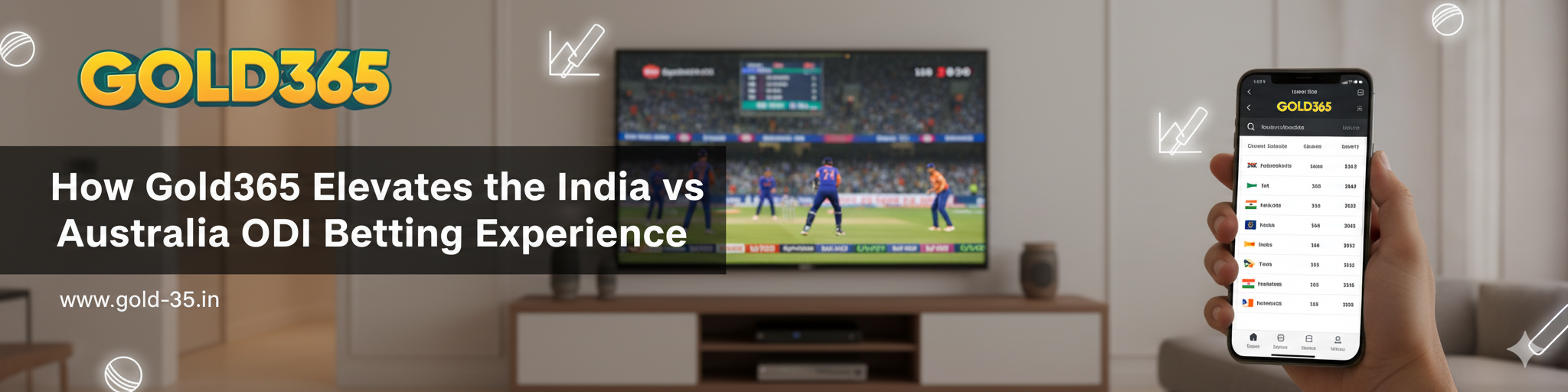 Read more about the article How Gold365 Elevates the India vs Australia ODI Betting Experience