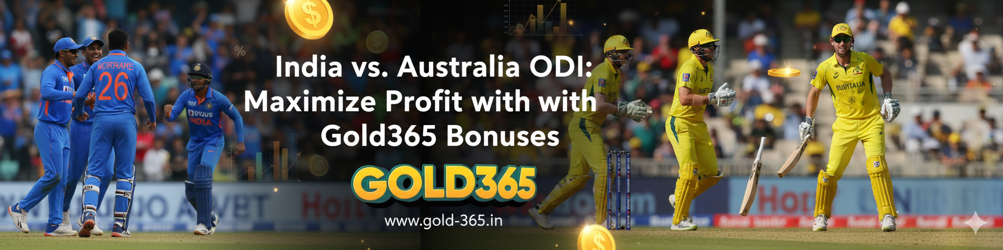 Read more about the article India vs Australia ODI: How to Use Gold365 Bonuses for Maximum Profit
